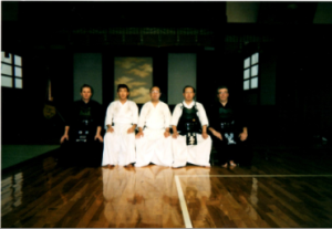 With Kato sensei, Takatera sensei and Mike Davis at Saineikan